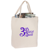 View Image 1 of 1 of Oversized 12 oz. Cotton Canvas Tote Bag - Natural