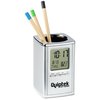 View Image 1 of 1 of Desk Caddy Calendar Clock