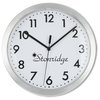 View Image 1 of 1 of Metallic Edge Slim Wall Clock - 10"