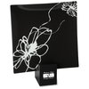 View Image 1 of 1 of Designer Glass Plate - Floral Sketch - 12"