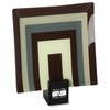 View Image 1 of 1 of Desginer Glass Plate - U-Square - 8"