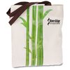 View Image 1 of 3 of Design Accent Cotton Shopper - Bamboo