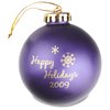 View Image 1 of 1 of Ornament - 3 1/4" Round Shatterproof Ball - Holiday Design