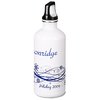 View Image 1 of 4 of h2go Stainless Steel Bottle - 20 oz. - Hol Design - White