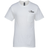 View Image 1 of 3 of Hanes Beefy-T with Pocket - White