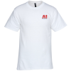 View Image 1 of 2 of Hanes Beefy-T - Embroidered - White