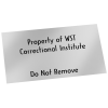 View Image 1 of 2 of Tamper Evident Chrome Sticker - M