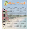 View Image 1 of 1 of Calendar Magnet - Small - Seashore