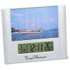 View Image 1 of 2 of Newport Photo Frame Calendar Clock