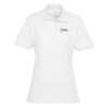 View Image 1 of 1 of Jerzees Spotshield Button Jersey Shirt- Ladies'- White