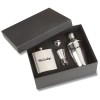 View Image 1 of 3 of Bar Time Shaker and Flask Gift Set