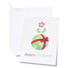 View Image 1 of 2 of Seeded Holiday Card - Peace on Earth
