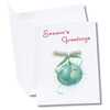 View Image 1 of 2 of Seeded Holiday Card - Season's Greetings Globe