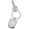 View Image 1 of 2 of Shield Metal Key Tag