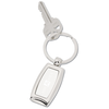 View Image 1 of 2 of Curved Metal Keychain