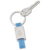 View Image 1 of 2 of Rectangle Metal Key Tag with Accent Strap