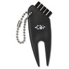 View Image 1 of 2 of Plastic Divot Key Chain with Brush