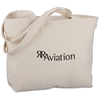 View Image 1 of 1 of Signature Cotton 12 oz. Zippered Tote - 24 hr