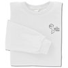View Image 1 of 1 of Anvil Organic 5 oz. Long-Sleeve T-Shirt - White