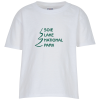 View Image 1 of 2 of Jerzees Dri-Power 50/50 T-Shirt - Youth - White - Screen