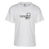 View Image 1 of 2 of Hanes Essential-T T-Shirt - Youth - Screen - White