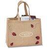 View Image 1 of 1 of V Natural Jute Shopper - Ladybugs