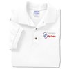 View Image 1 of 1 of Gildan Cotton Jersey Sport Shirt - Embroidered - White