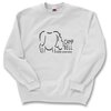 View Image 1 of 1 of FOL Best 50/50 Sweatshirt - Screen - White