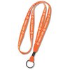 View Image 1 of 2 of Cotton Lanyard with Black Metal Split Ring - 1"