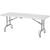 View Image 1 of 3 of 6' Portable Folding Table w/Wheels
