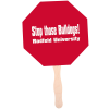 View Image 1 of 2 of Hand Fan - Stop Sign
