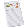 View Image 1 of 3 of Bic Business Card Magnet with Notepad - Smiley Face
