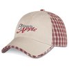 View Image 1 of 2 of Six Panel Plaid Cap - Embroidered - Closeout