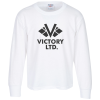 View Image 1 of 2 of Jerzees Dri-Power 50/50 LS T-Shirt - Youth - White - Screen