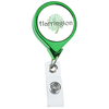 View Image 1 of 6 of Retractable Badge Holder - Round - Chrome Finish