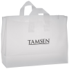 View Image 1 of 1 of Soft-Loop Frosted Clear Shopper - 12" x 16"