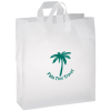View Image 1 of 1 of Soft-Loop Frosted Clear Shopper - 19" x 16" - Foil