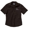 View Image 1 of 2 of Easy Care Short Sleeve Poplin Shirt - Ladies' - Closeout