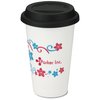 View Image 1 of 2 of Terra Coffee Cup - 11 oz. - Flowers