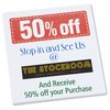View Image 1 of 3 of Post-it® Discount Coupons - 3" x 2-3/4" - 25 Sheet - 50%