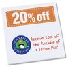 View Image 1 of 3 of Post-it® Discount Coupons - 3" x 2-3/4" - 25 Sheet - 20%