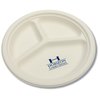 View Image 1 of 2 of Compostable Compartment-Style Paper Plate