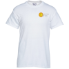 View Image 1 of 2 of Gildan 5.5 oz. DryBlend 50/50 T-Shirt - Embroidered - White