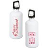 View Image 1 of 4 of h2go Stainless Bottle - 20 oz. - Merry Christmas - White