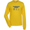 View Image 1 of 1 of Adult 5.2 oz. Cotton Long Sleeve T-Shirt - Screen