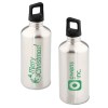 View Image 1 of 4 of h2go Stainless Bottle - 20 oz. - Merry Christmas - Silver