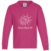 View Image 1 of 3 of 5.2 oz. Cotton Long Sleeve T-Shirt - Youth - Screen