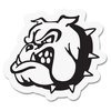 View Image 1 of 1 of Custom Helmet Sticker - White - Small