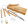View Image 1 of 2 of 5-Piece Bamboo BBQ Set