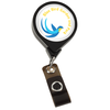 View Image 1 of 4 of Jumbo Retractable Badge Holder - 40" - Round - Opaque
